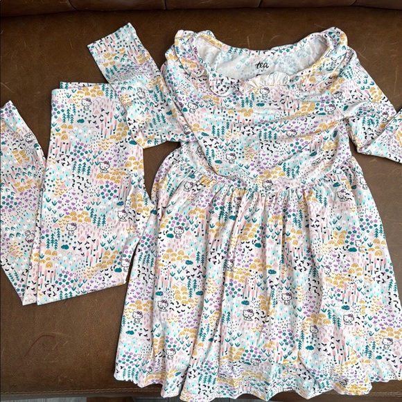 Tea Collection Other - Tea Collection Pink and Blue Ruffled Sundress